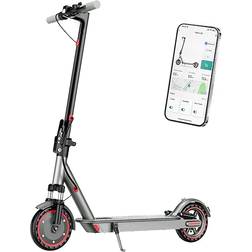 Electric Scooter for Adults,8.5/10"Tires,Powerful 350/500/600W Motor,Max 21/26/30 Miles Long Range,Up to 19/25MPH,Lightweight and Foldable Commuting Scooter,Dual Brake System,Smart APP Control