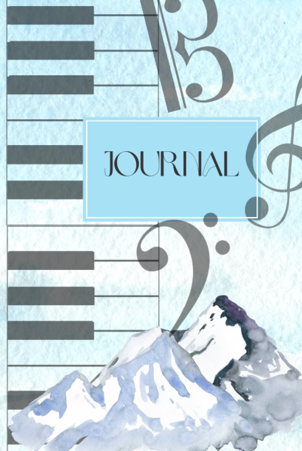 Carnet musique Blue Mountains 6x9 pour ne plus jamais perdre vos idées de chansons