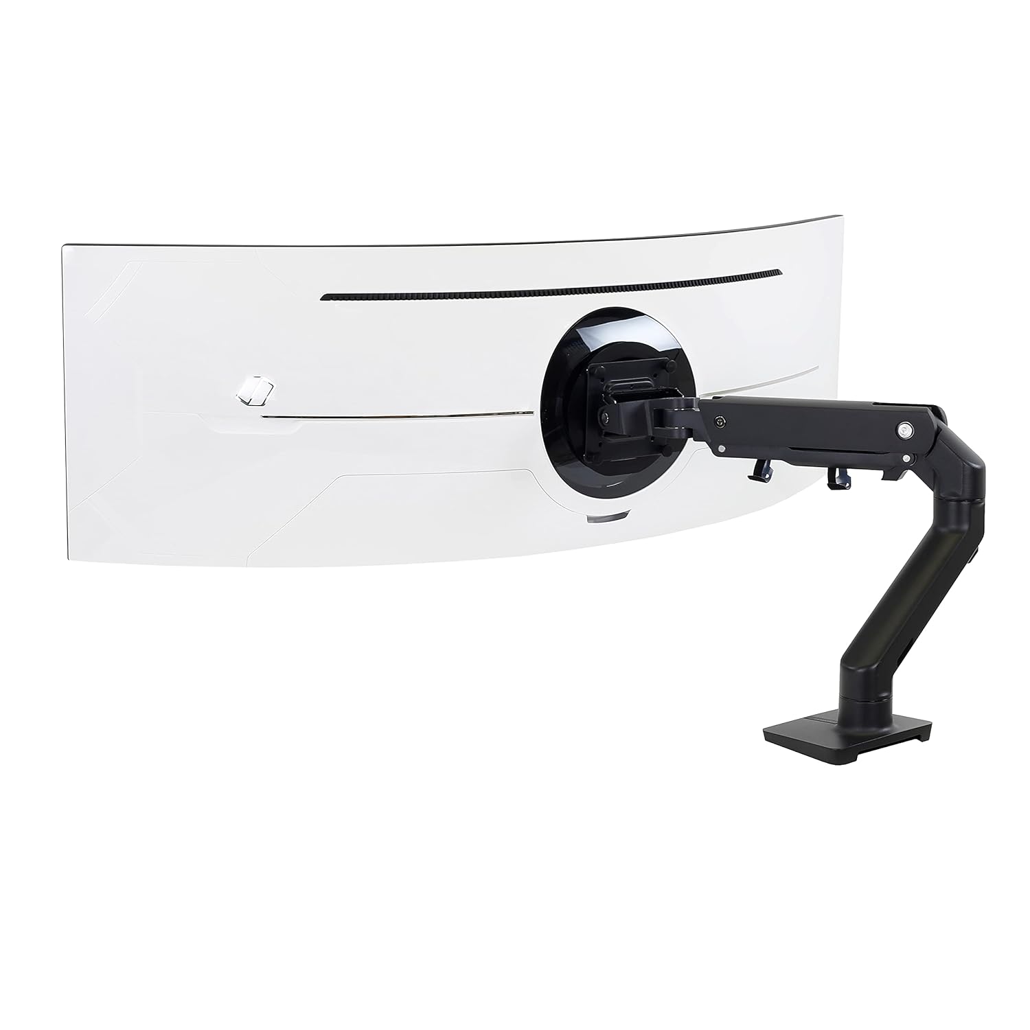 Ergotron HX HD Premium Heavy Duty Gaming Monitor Arm Single Monitor Desk Mount for 1000R Curved Ultrawide Monitors