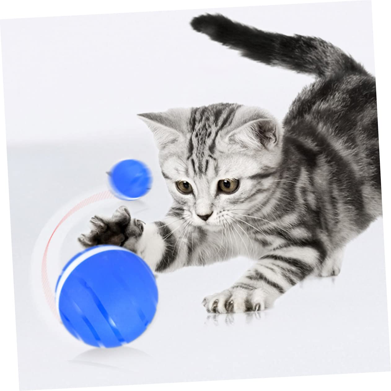 TOYANDONA Pelota De Juguete para Gatos y Perros Luminosa Interactiva Recargable por USB para Interiores o Exteriores Estimula Mascotas