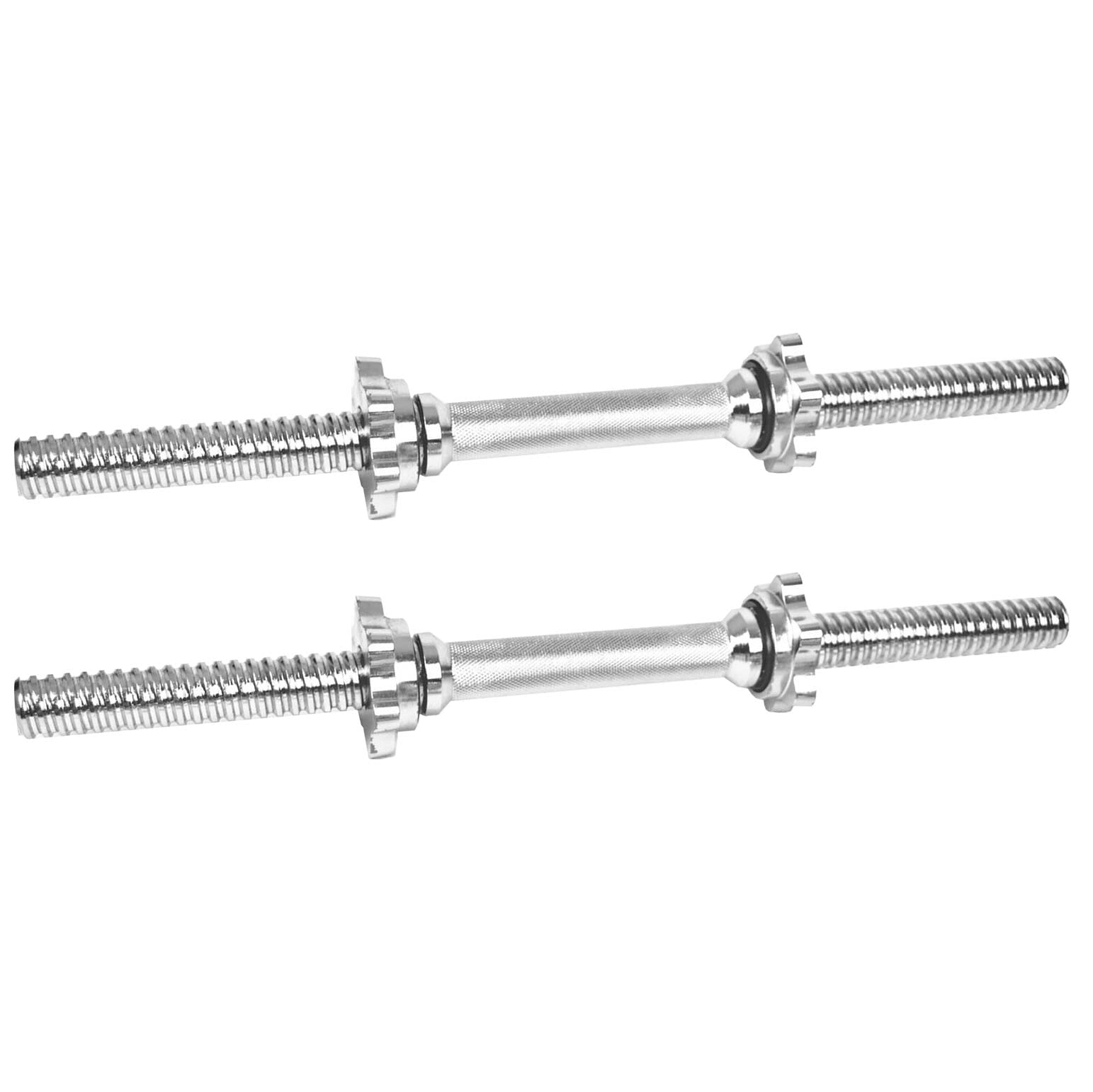TekBox Komodo Spinlock Dumbbell 18 Inch Bar Set - 46cm Bars for 1 Inch Standard Plates Free Weights Weight Lifting Spin Lock Dumbells (18 Inch)
