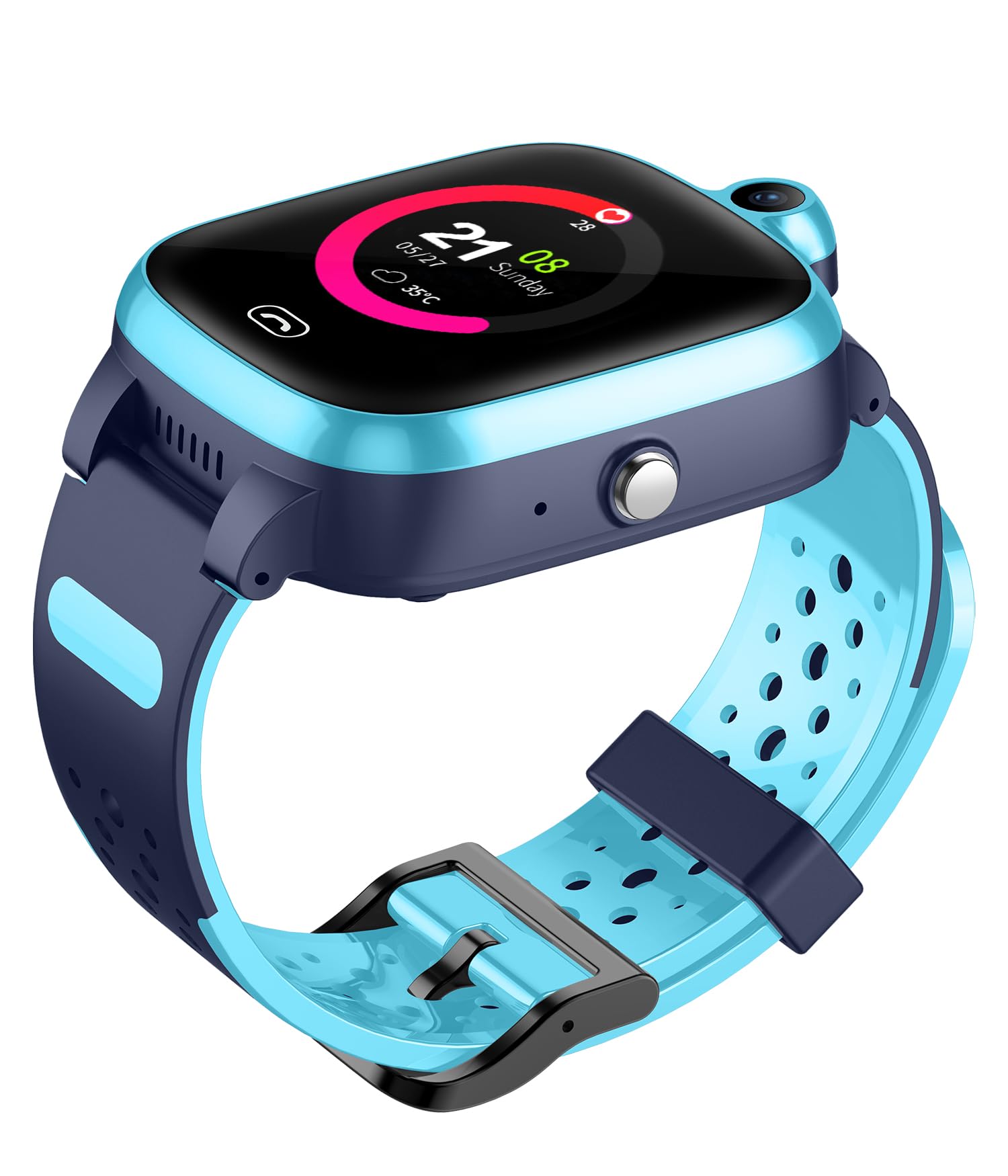 4G Smartwatch Kinder GPS Tracker Uhr Telefon WLAN Wasserdichter Echtzeit-Position Videoanrufnachricht Schrittzähler Geofence SOS Anti-Lost für die frühkindliche Bildung Kinder GPS Uhr