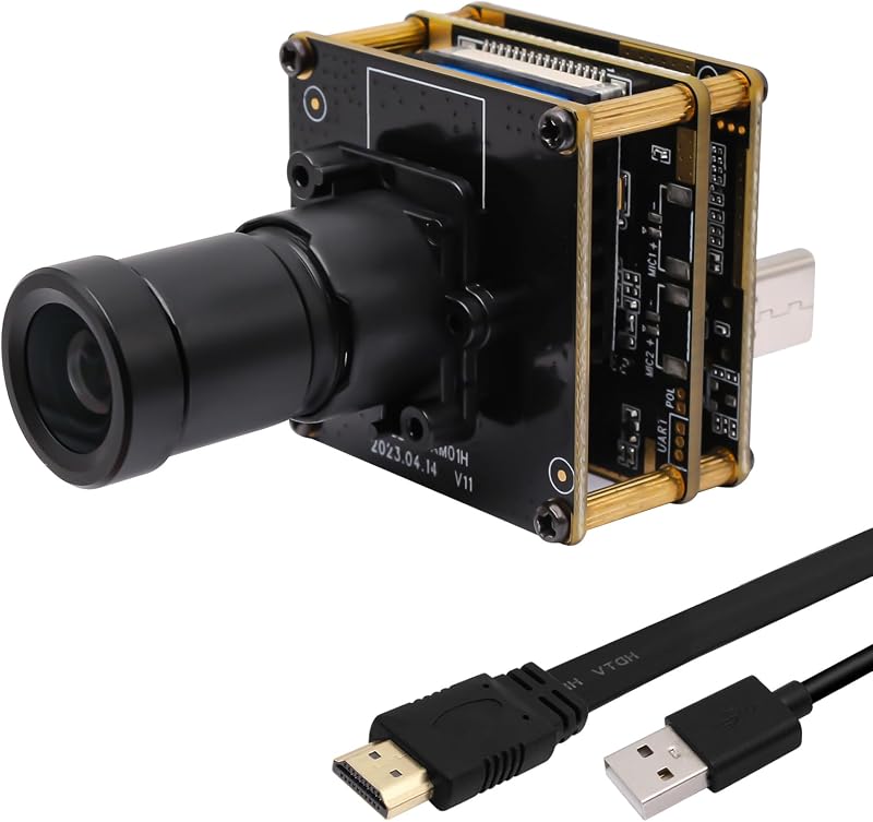 Svpro 4K HDMI USB Kameramodul IMX415 Szenzorral - 30FPS Ipari Webkamera M16 Lencsével, Alacsony Fény Érzékelés, UVC Kompatibilis Gépi Látásh