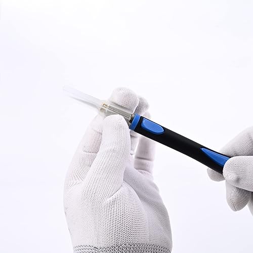 Miniatura 5 de FOSHIO Juego de 2 cuchillos de precisión para manualidades con 20 cuchillas de repuesto, mango ergonómico antideslizante con cubierta protectora