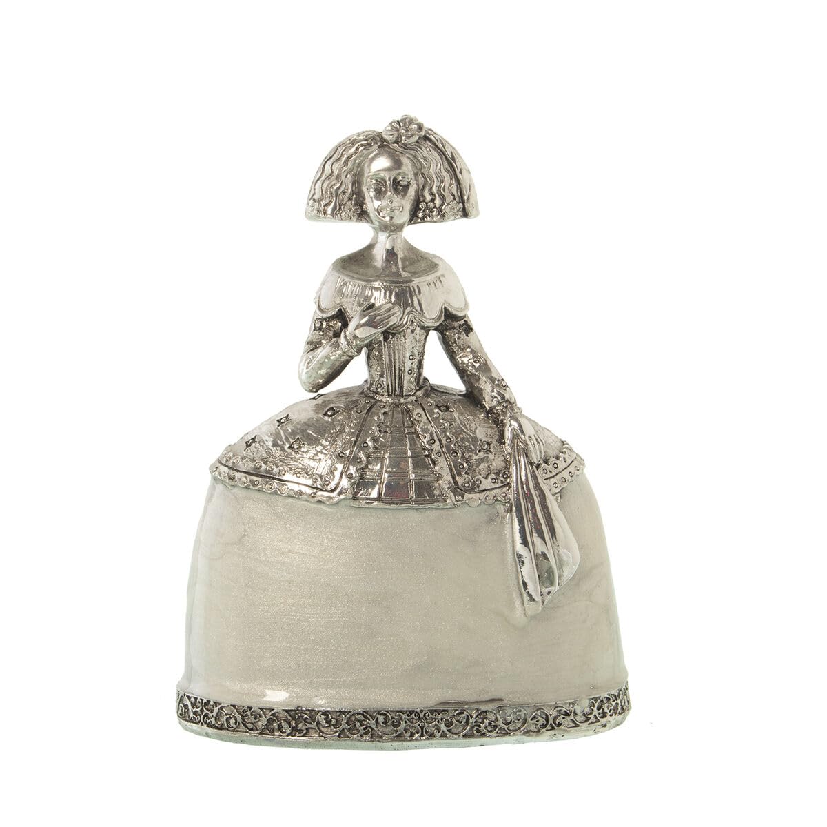 Alexandra House Living Figura Decorativa Menina Plateado Acrílico Plástico Melamina