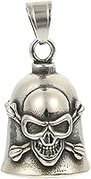 Vista 1 de BESPORTBLE Cross Bell Colgante Skull Man Accesorios de acero inoxidable