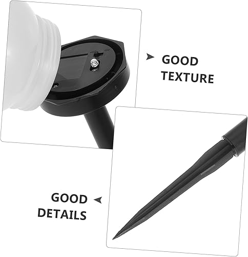 Miniatura 7 de Lurrose Luces solares de globo LED para exteriores, bola de jardín, estacas para camino, paisaje, iluminación para caminos, césped, patio (luz