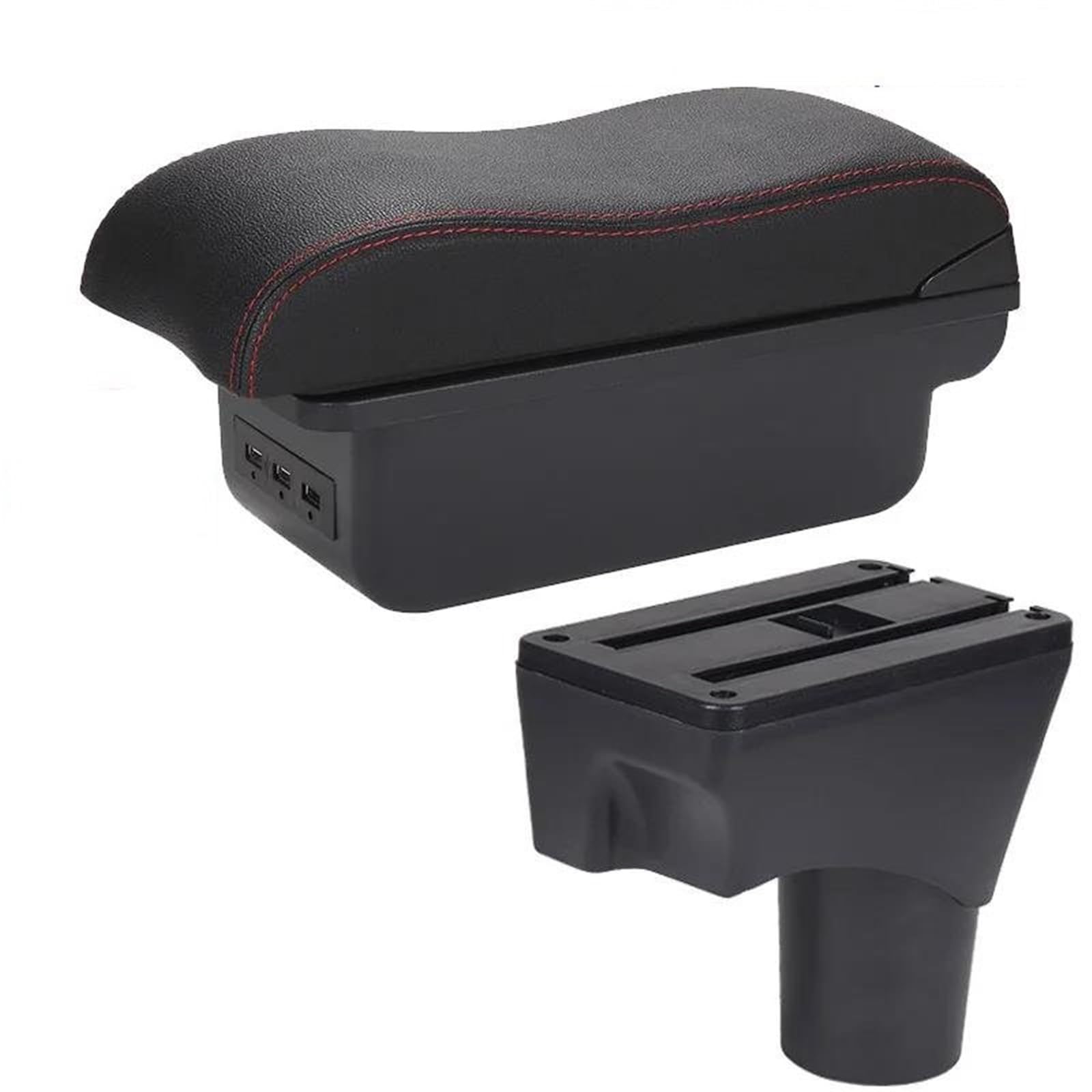Hjkdsz Type D For Nissan For Sunny For March For Micra K13 2010-2022 Car Centre Console Armrest Storage Compartment Accessories(Type D)