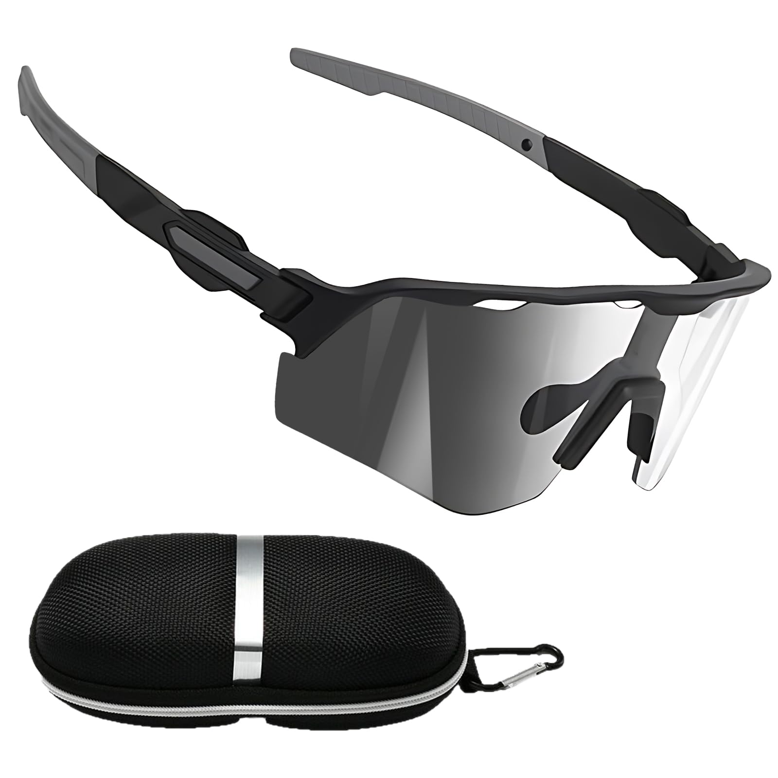 Gafas de ciclismo fotocromáticas con tintado automático, gafas de ciclismo para hombre, protección fotocromática UV400, gafas deportivas fotocromáticas para bicicleta de carretera, MTB, correr