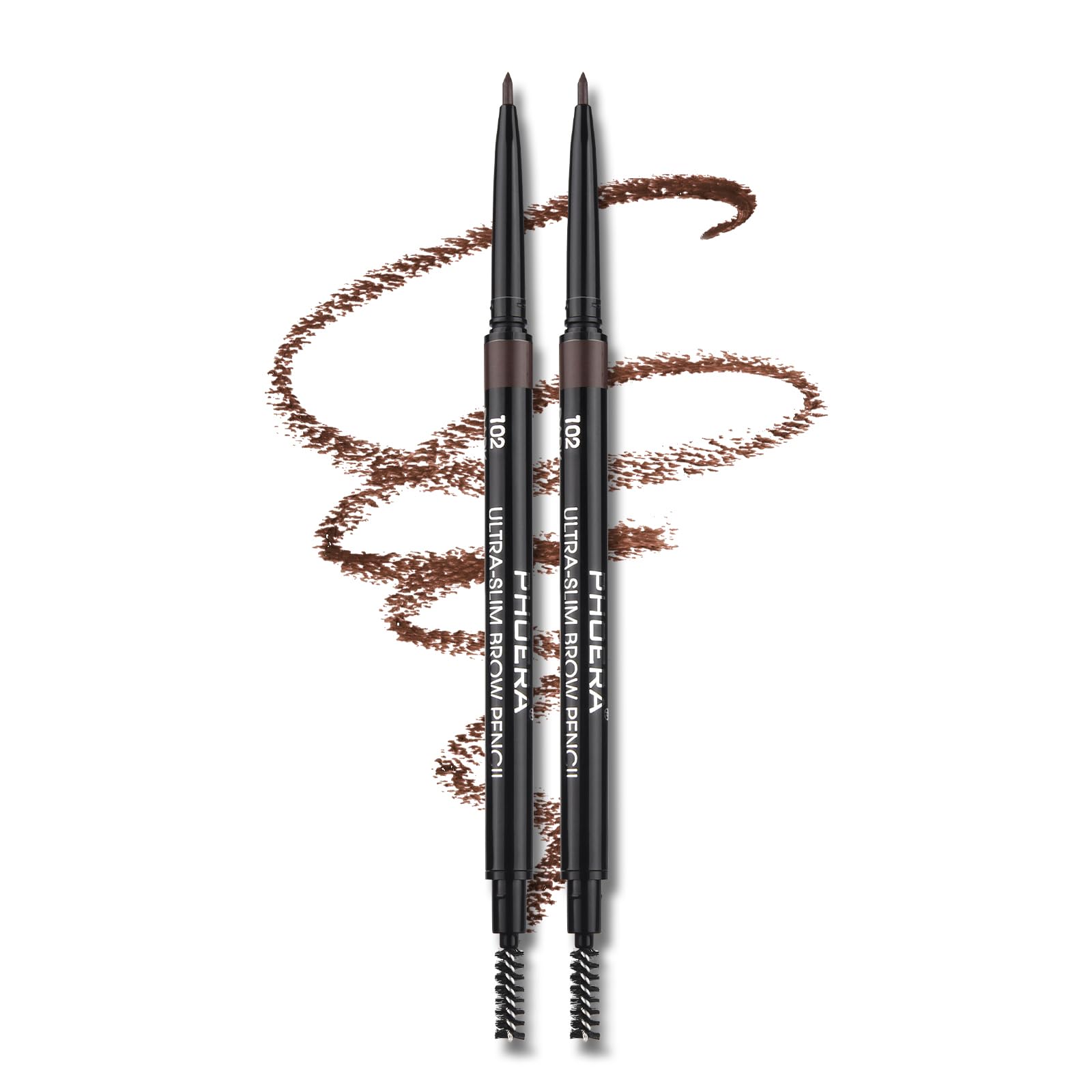 Anglicolor Matita Sopracciglia Microblading Facile Da Usare,Matita Sopracciglia Effetto Ultra Naturale,Contorno E Riempimento,Durata Lunga,No Transfer Siccità Rapida,Vegano (2pc102)