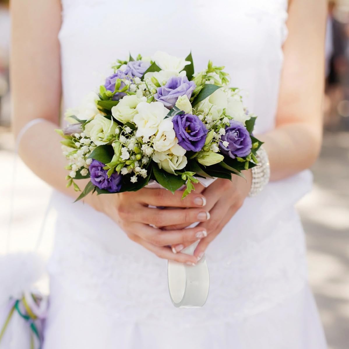 Bride Bouquet Holder Green PP Foam Portable for Wedding Crafts image 4