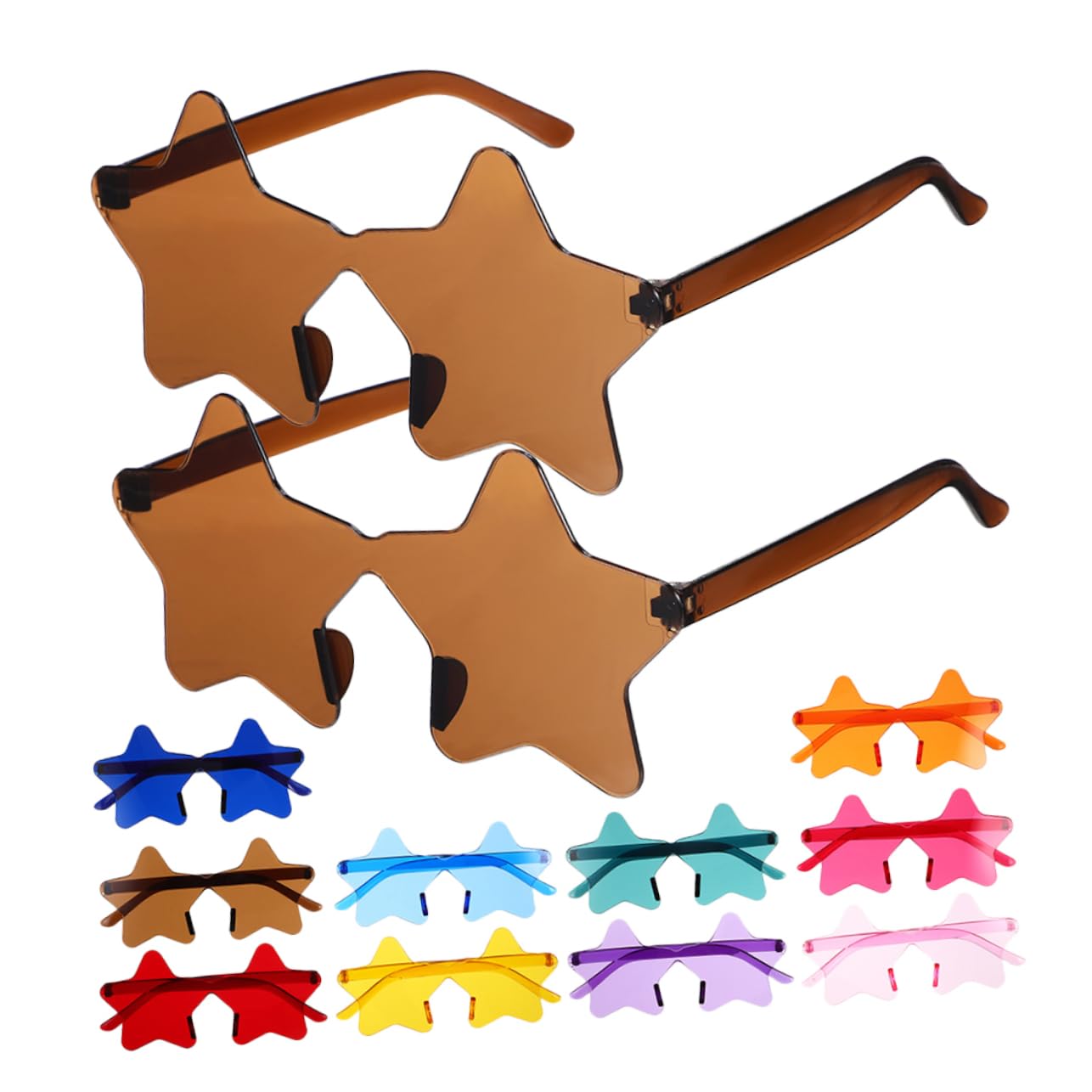 BESTYASH 60 Sztuk Pentagram Okulary Przeciwsłoneczne Festiwal Okulary Gwiazda Okulary Przeciwsłoneczne Prop Stylowe Party Okulary Gwiazda