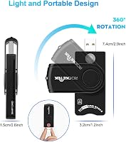 Rocketek USB Kártyaolvasó - Intelligens Kártya, SIM, SD, DNI, CAC Olvasó - Kompatibilis Windows/Mac Rendszerekkel - ISO 7816 Szabvány 2
