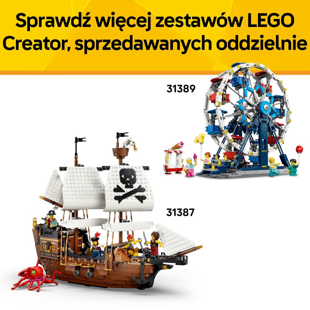 LEGO Creator 3 w 1 Dzikie zwierzęta: Dumny lew 31386 | Zestaw klocków konstrukcyjnych, figurki zwierząt do przebudowy, kreatywny prezent dla dziewczynki i chłopca 9+, 839 elementów