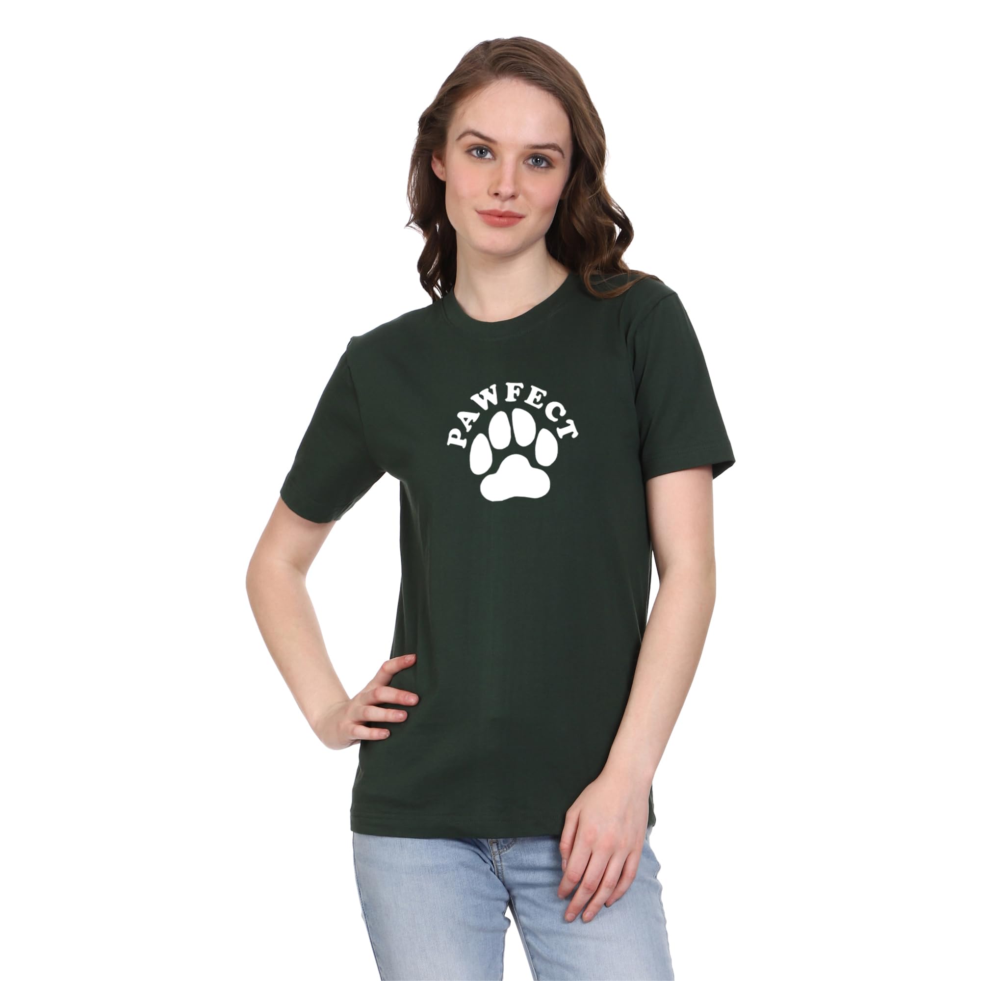 Pawfect Printed Half Sleeves Round Neck Cotten T-Shirt for Women | T-Shirts for Dog Lovers and Owners | Dog Quote T-Shirts | Pet Lover T-Shirts (B0CB3MBF5N) Amazon Price History, Amazon Price Tracker