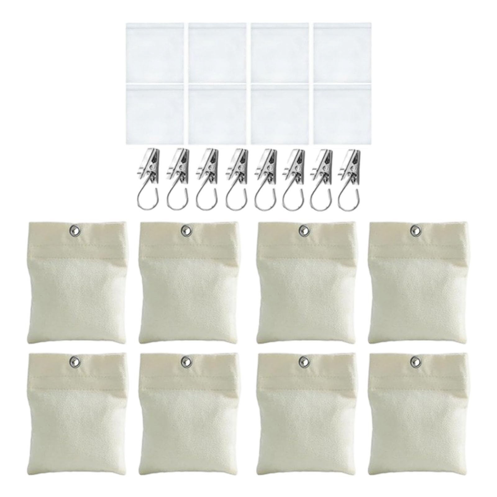 8Pieces Portable Sturdy Outdoor Drapery Weights for Outdoor Curtains Shower Curtains and Flags Daily Use Canvas Curtain Weights