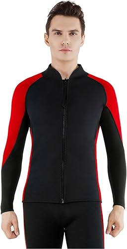 Vista 21 de FLEXEL Traje de neopreno para mujeres y hombres, traje de neopreno de manga larga de 0.079 pulgadas con cremallera frontal de 0.118 pulgadas, 0.079