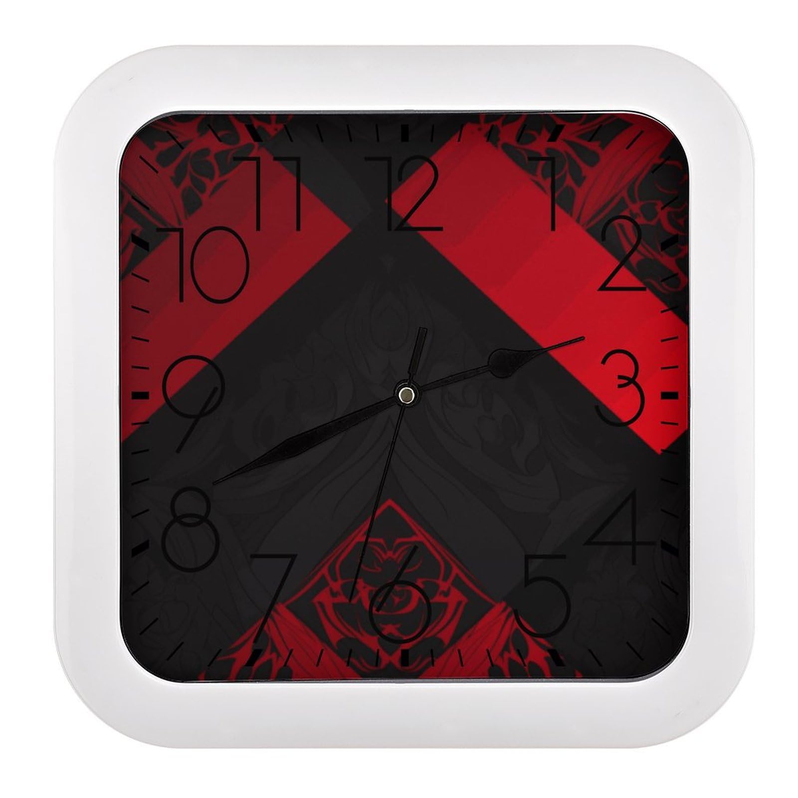 Horloge murale carrée idéale pour la salle de classe et l'apprentissage