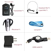 Vista 9 de EXMAX 2.4G Wireless Audio Tour Guide System Whisper Microphone Voice Transmission Church Translator Interpreter Device Simultaneous Interpretation