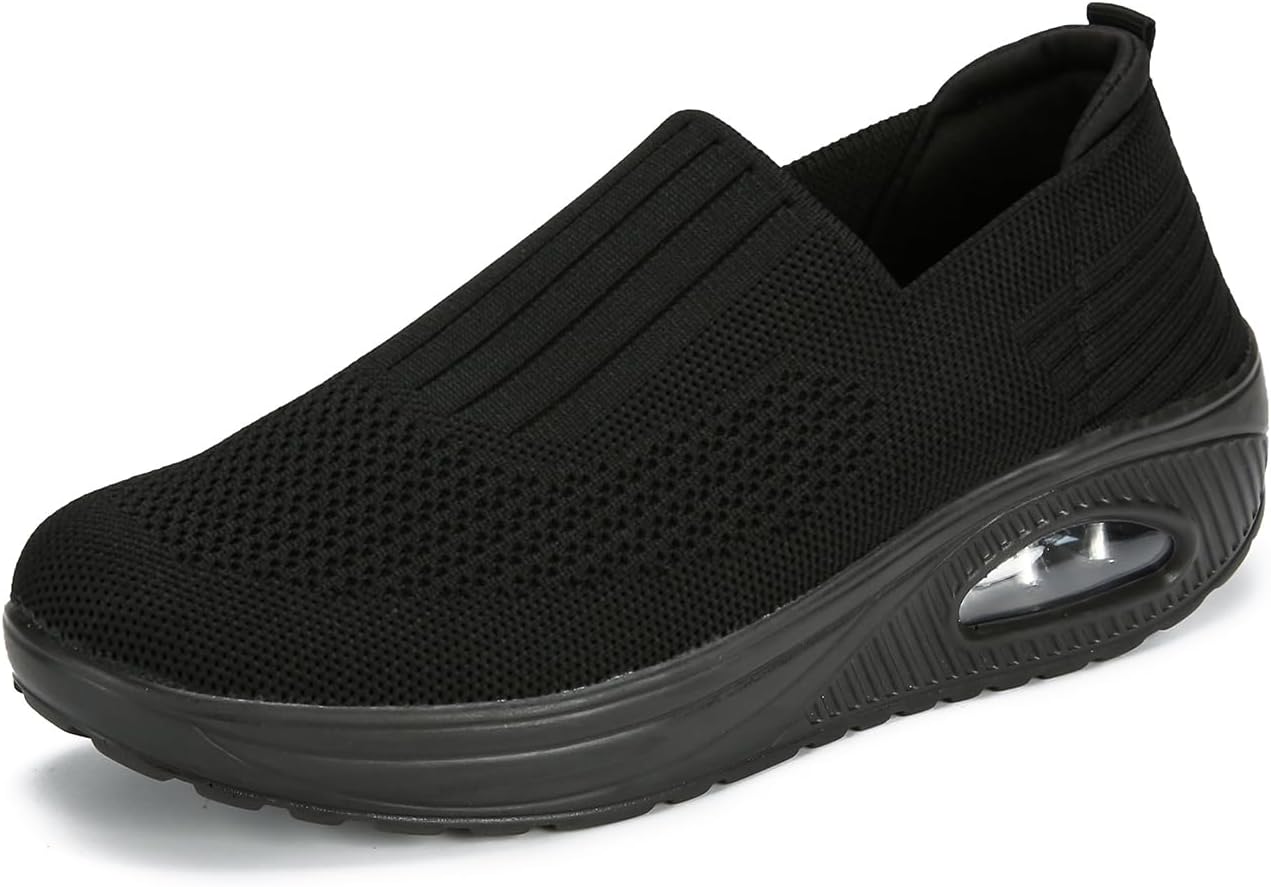 Women Air Cushion Slip-On Walking Shoes Orthopedic Diabetic Walking