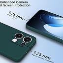 Pikkme Back Cover for Oppo Reno 13 5G | Camera Protection Shockproof Soft Matte Silicone Bumper Case (Green) gallery image