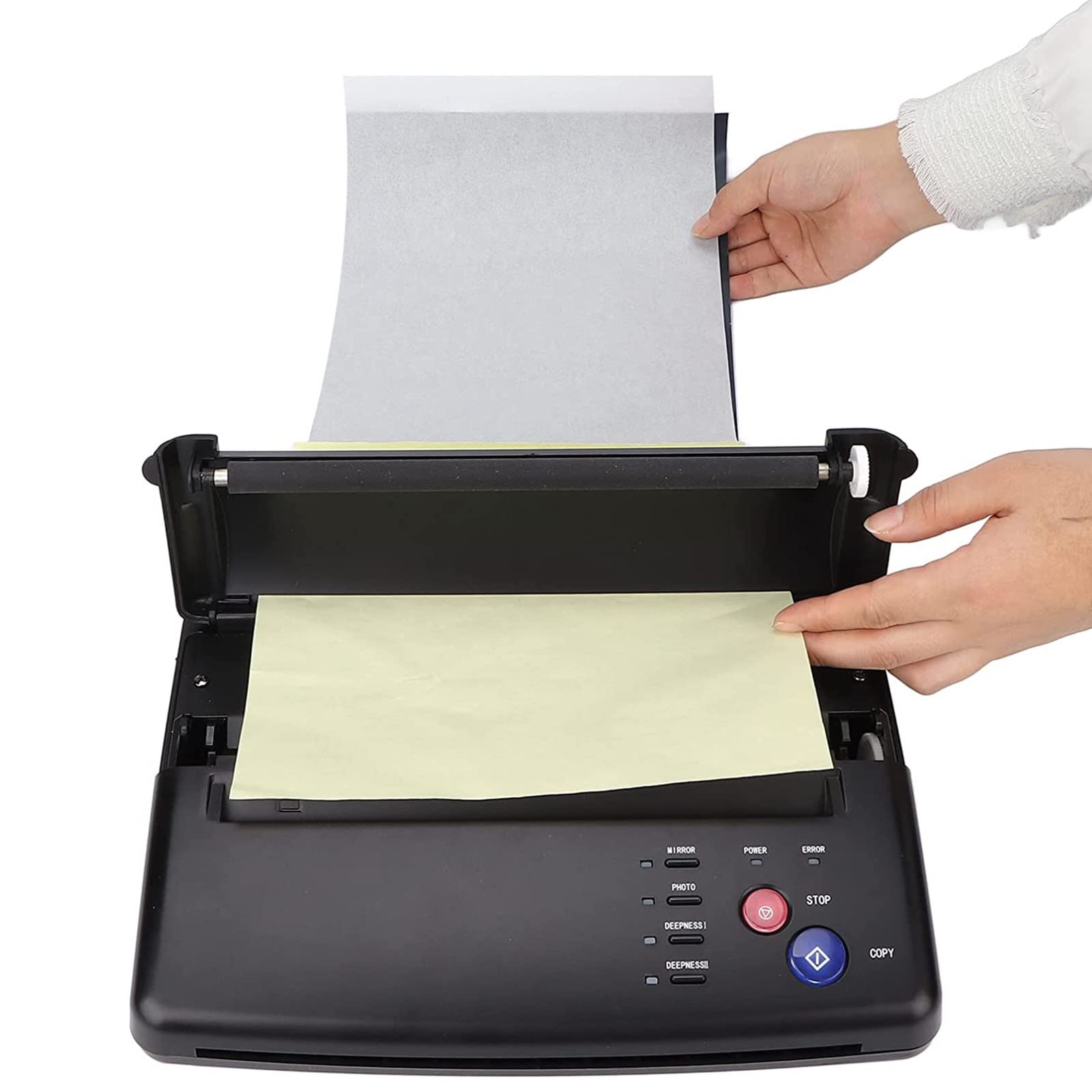 Mini Kopiarka do Transferu Tatuaży, Przenośna Termiczna Drukarka do Wzorów Tatuaży, Zestaw Kopiarek do Transferu Szablonów Tatuaży, Wyłącznie do Użytku Profesjonalnego