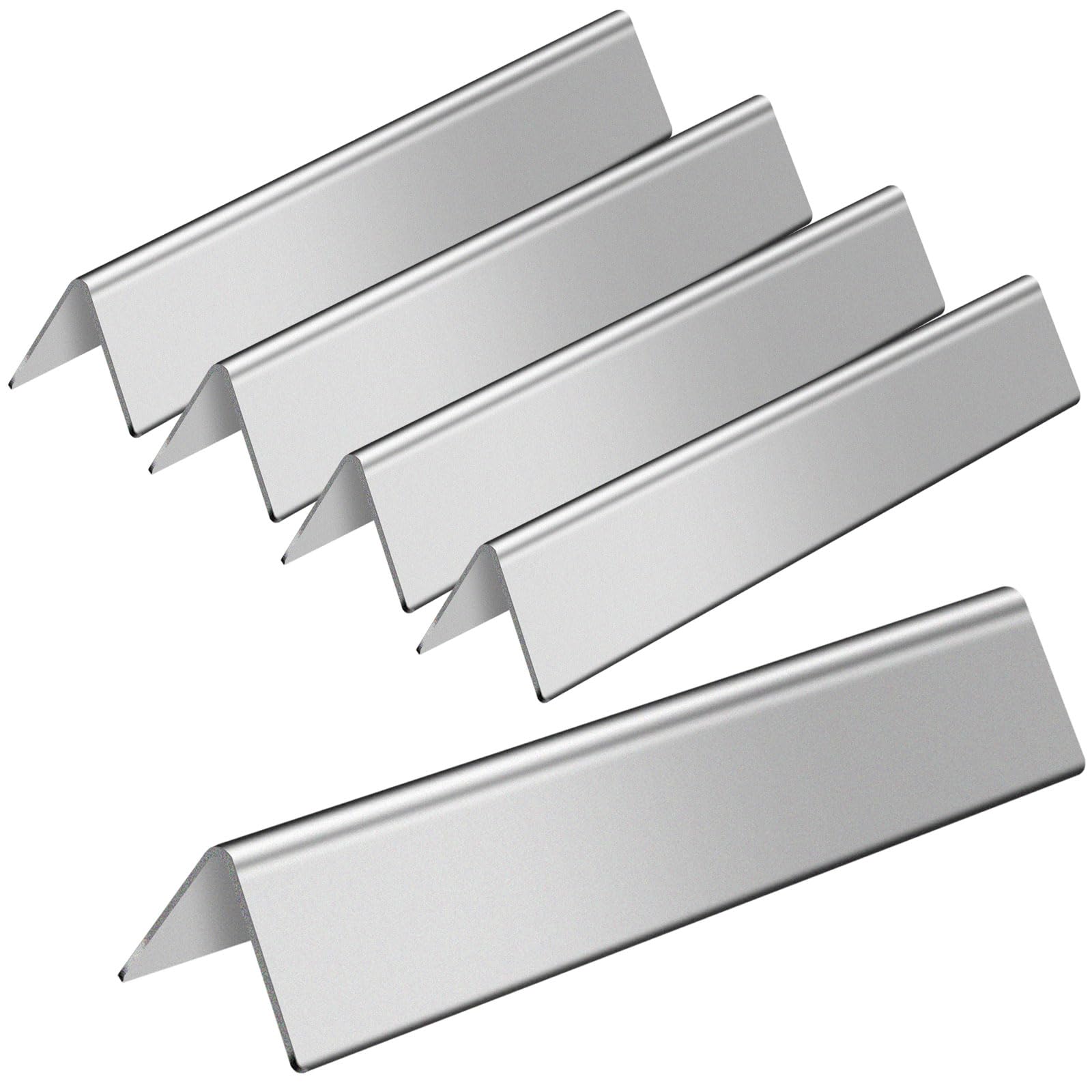 GasSaf, Barra aromatizzante di ricambio da 38,9 cm per Weber serie 7636, Spirit 300, 310, 320, E310, E320, Weber 46510001, 47513101, 5 pezzi, controlli frontali (38,9 x 6,6 x 6,4 cm)