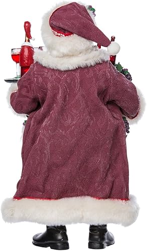 Miniatura 3 de Kurt Adler - Papá Noel de tela de 115 pulgadas