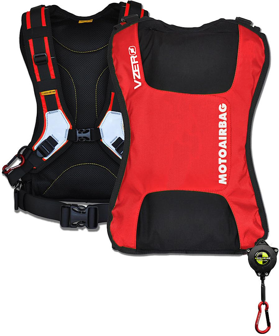 MAB VZero Airbag Weste, rot, Einheitsgröße