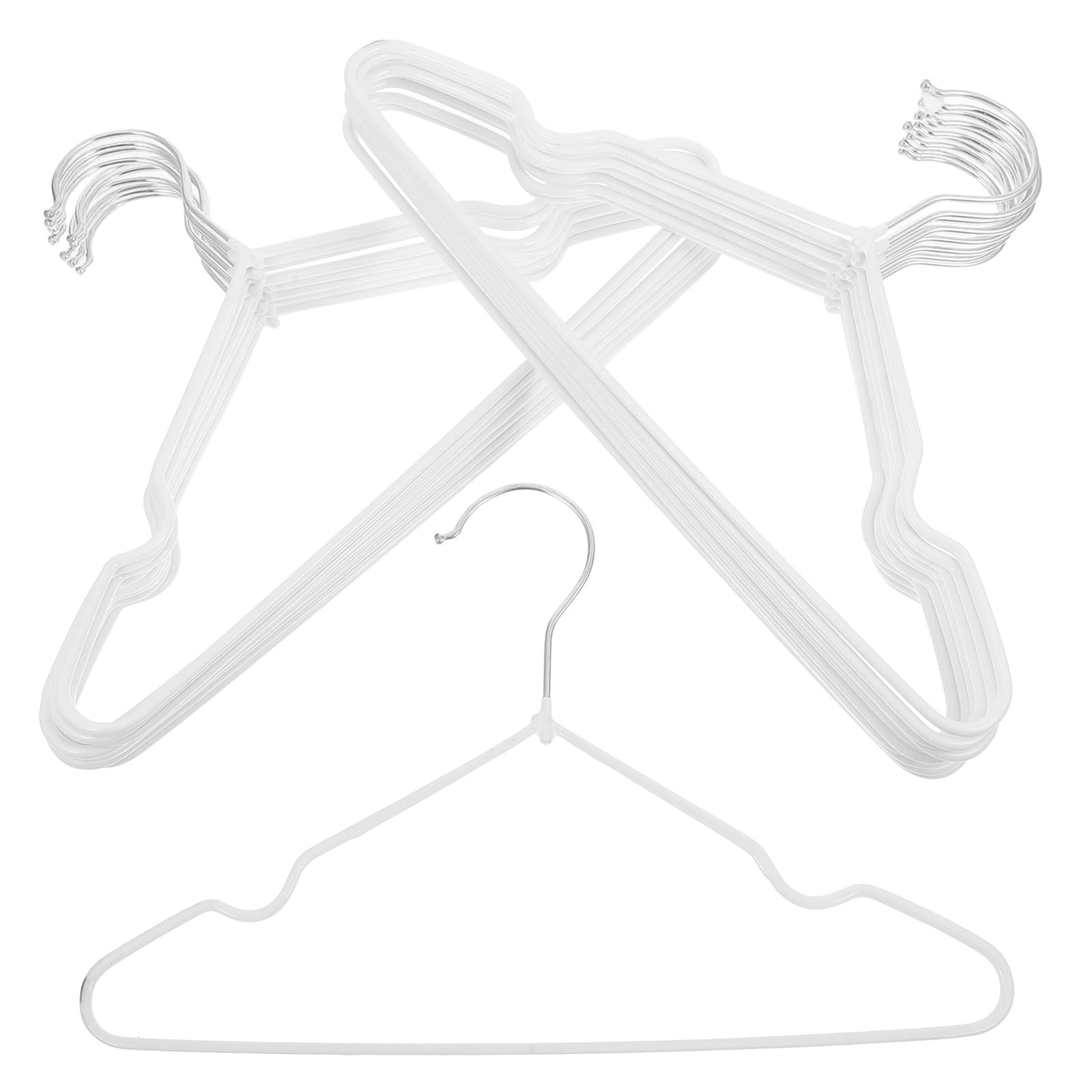 Perchas Infantiles 20 Piezas de PVC Color Claro para Ropa de Niños
