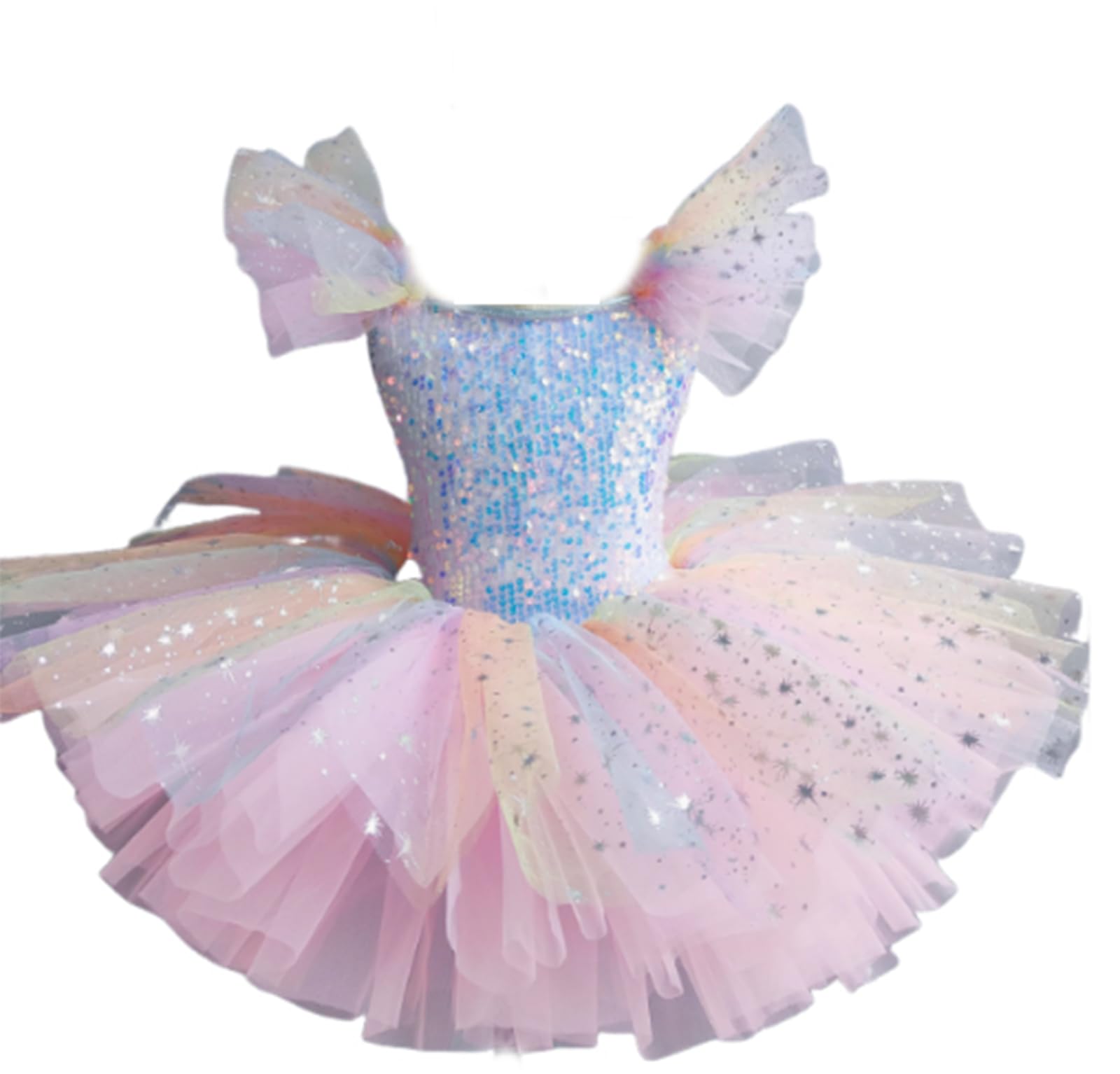 Tutu de ballet professionnel fille tenue danse classique ajustée sans gêne