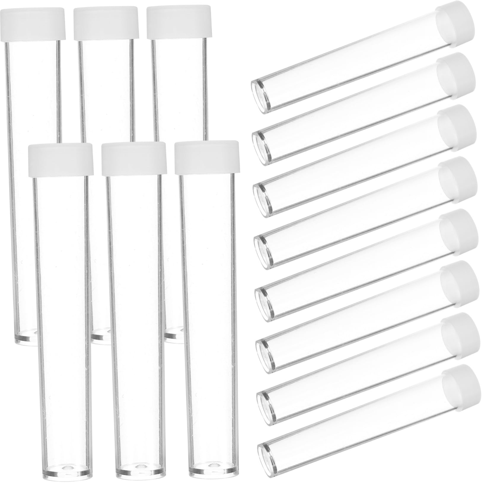 Healeved 4 Set Di Contenitori Per Provette in Plastica Per Laboratorio Scientifico Perline Decorazioni Per Feste 30 Pezzi * 4