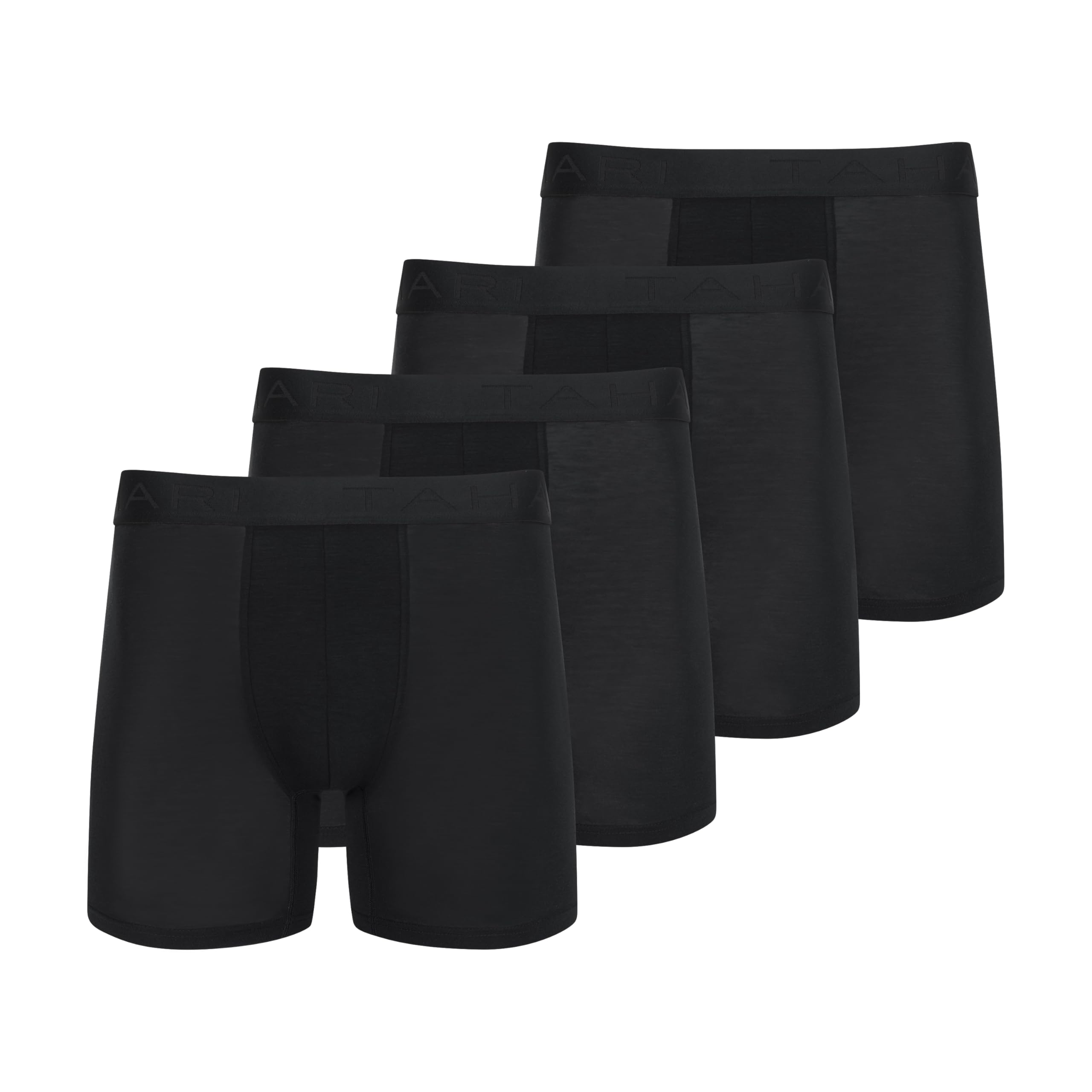 TAHARI Microfiber Boxer Briefs - Black, XL