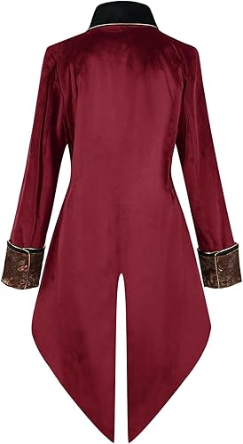 Miniatura 2 de Abrigo steampunk renacentista, disfraz de Halloween para niños, medieval pirata vampiro, chaqueta victoriana, abrigo para niños