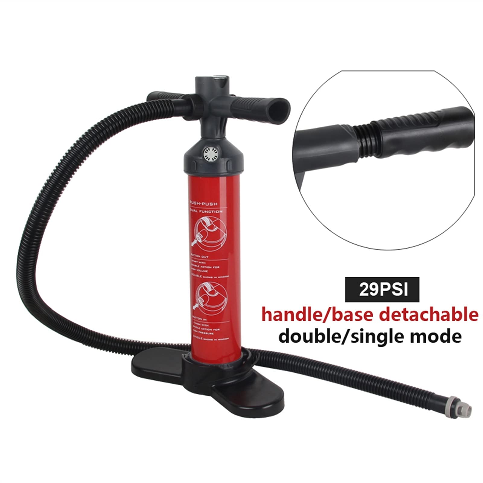 29PSI Inflación de Alta presión Air Bomba de Aire Manija Desmontable Sup Sket Up Paddle Board Surfboard Inflable Barco de Pesca Kayak