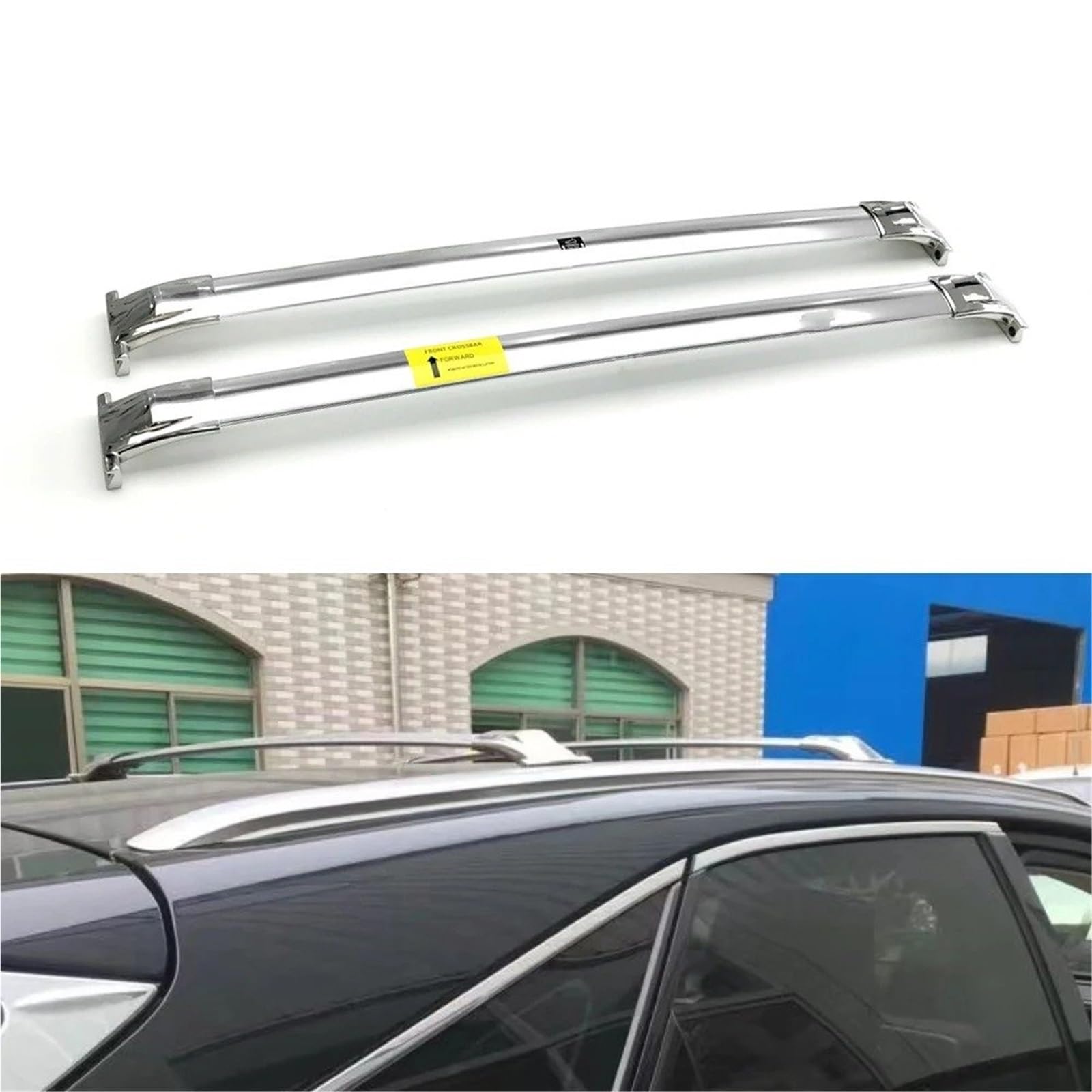 Rieles Techo del Coche para Lexus RX RX270 RX350 2016-2021 Barra Transversal De Acero Inoxidable 2 Uds Bastidores De Carga Portadores Baca Portaequipajes Coche