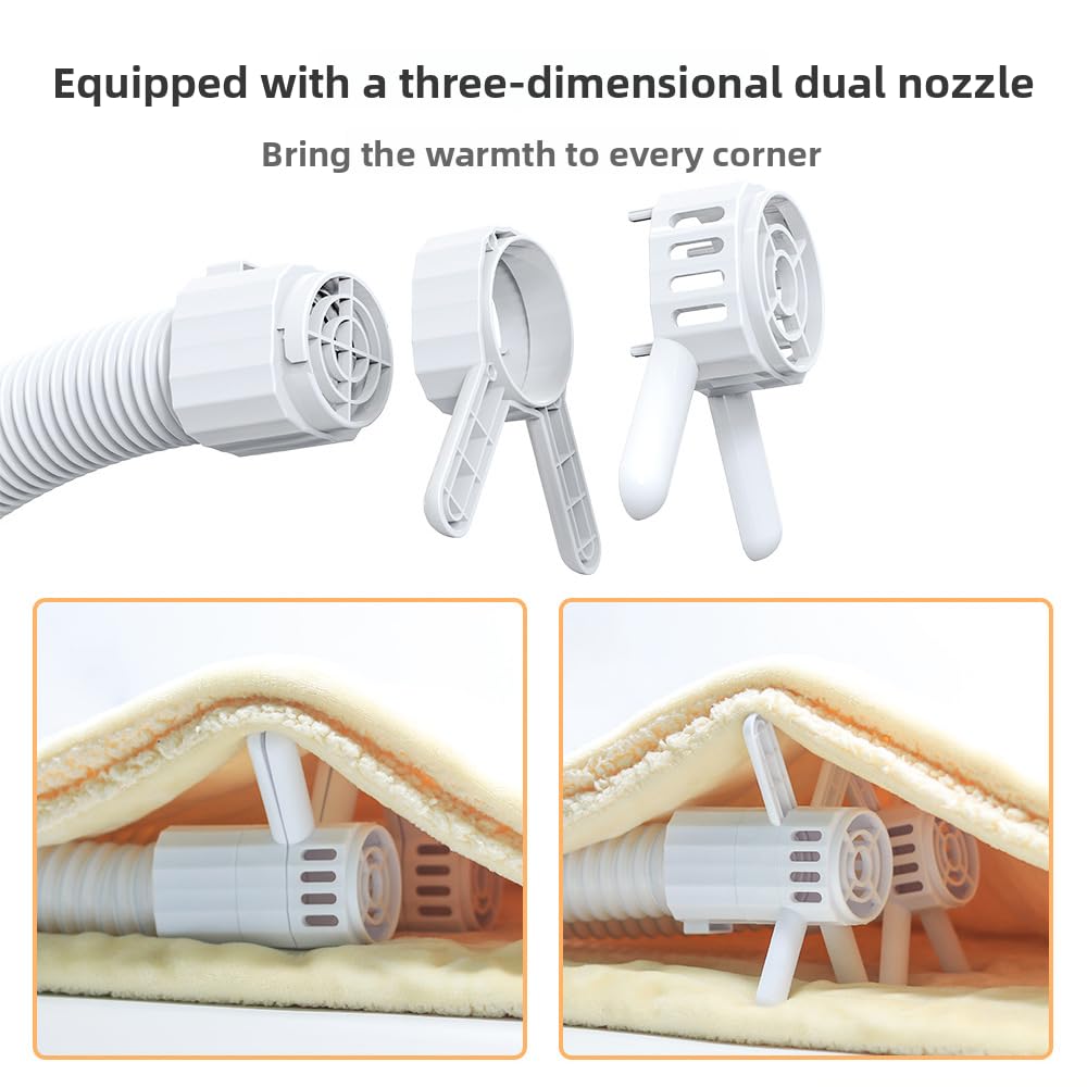 Calentador de cama y secador de aire multifunción 3 en 1, eliminación de humedad portátil para ropa de cama, zapatos, ropa, electrodomésticos compactos para uso doméstico