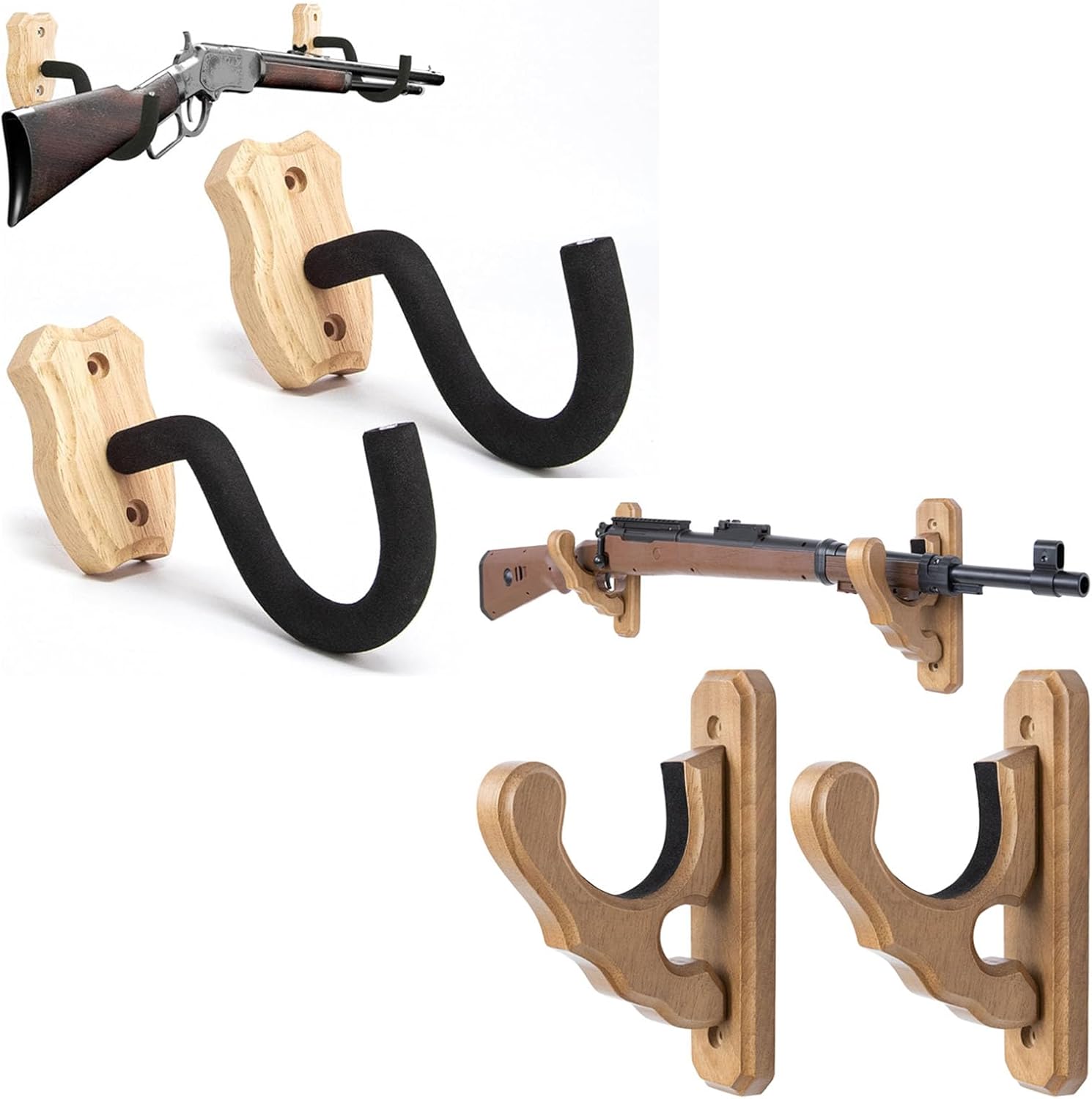 Wall Mount Gun Racks 2Packs