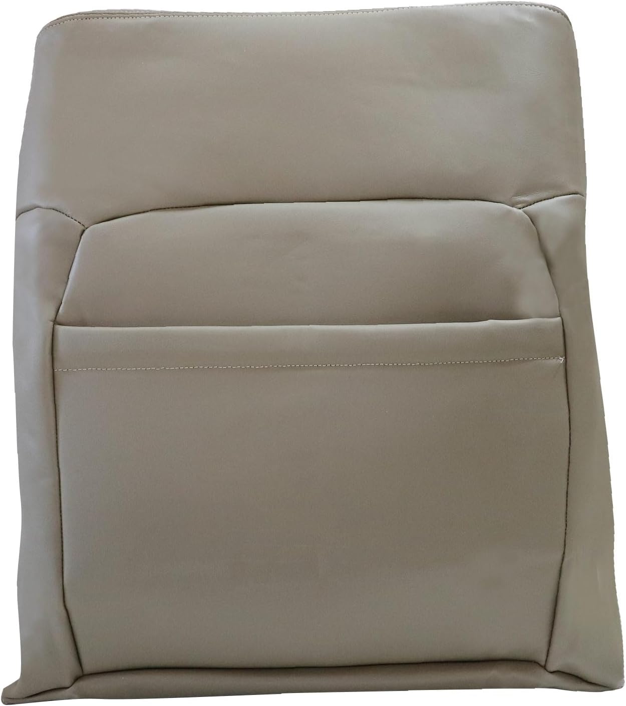 SecosAutoparts Driver & Passenger Side Bottom & Top Leather Seat Covers & Foam Cushion BeigeTan Compatible with Ford F-150 Lariat XL XLT STX 2005 2006 2007 2008