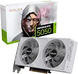GPU NV RTX5050 8GB BLACK GF 1-CLICK OC WHITE 128BITS GDDR6 GALAX 55NSL8MHCZBS