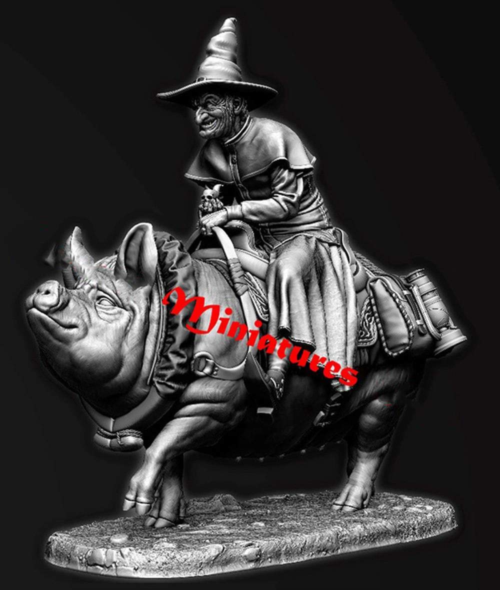 Miniature GK guerrier assis figurine résine 54mm sans défaut de moulage à peindre