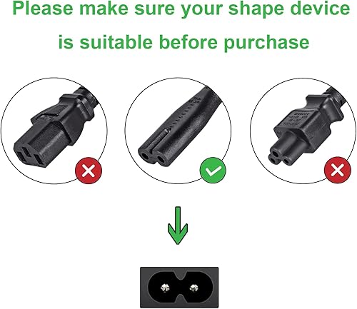 Miniatura 2 de Cable de alimentación de CA compatible con Sony PS3 PS4 PS5 PSP PSV, Playstation 3 4 Slim, Microsoft Xbox One S Xbox Series S Xbox One X Xbox Series