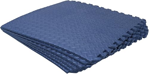 Vista 72 de HTTMT - Alfombra blanca 4 x (16 pies cuadrados) para gimnasio, 24 x 24 pulgadas, espuma EVA, ejercicio entrelazado, rompecabezas de fitness, tapete