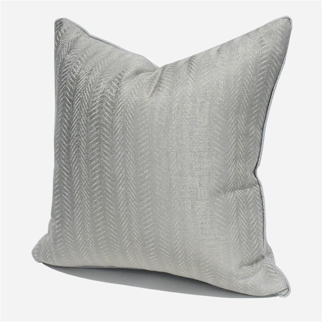 HBJWOV Chinese Gray Striped Throw Pillow Hotel Home Bedroom Bed by The Bag of Case