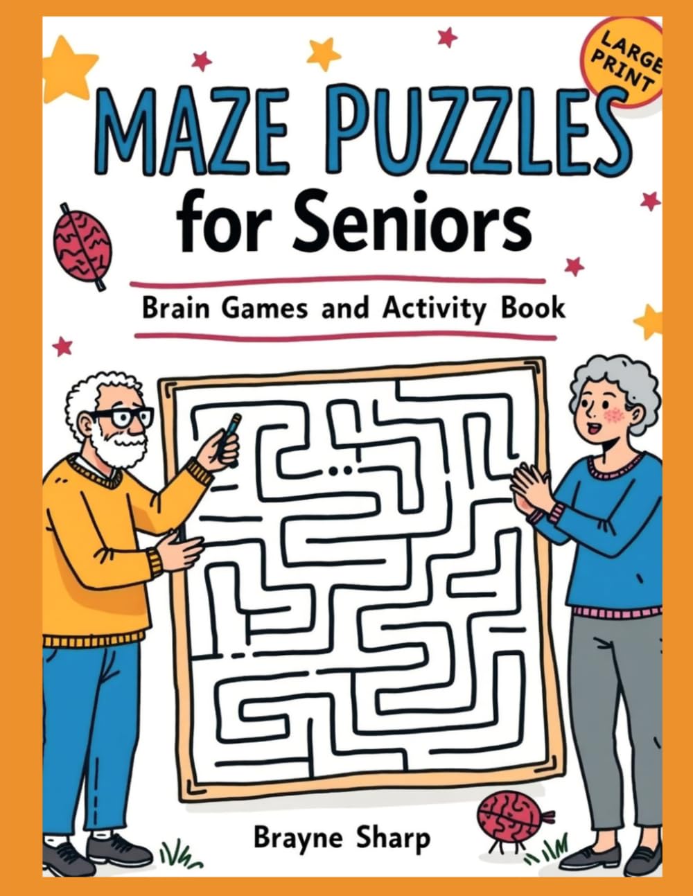 Maze Puzzles for Seniors - Brain Games & Summer Activities: 75 Easy & Relaxing Mazes for Memory Improvement, Dementia Prevention for Senior Citizens | ... Adults Men Women | Best Gift for Elders Bulk