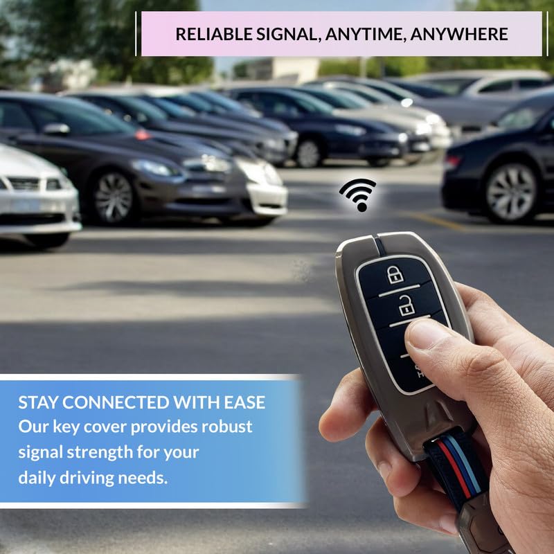 Image of NEODRIFT 'KeyShield' Car Key Cover for Hyundai Grand i10 Nios (Shape 1, 04 Buttons) (Durable, Stylish, and 360 Protection)