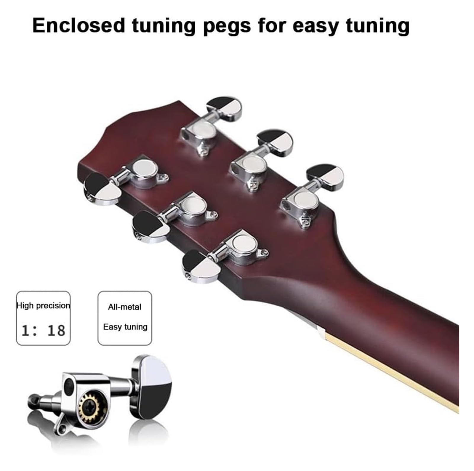 41-Zoll-Cutaway-Akustikgitarrenpaket For Einsteiger, Basis-Starterset In Voller Größe Mit Gigbag, Saiten, Gurt, Stimmgerät Und Plektren For Musikliebhaber Der Einsteiger(Black)