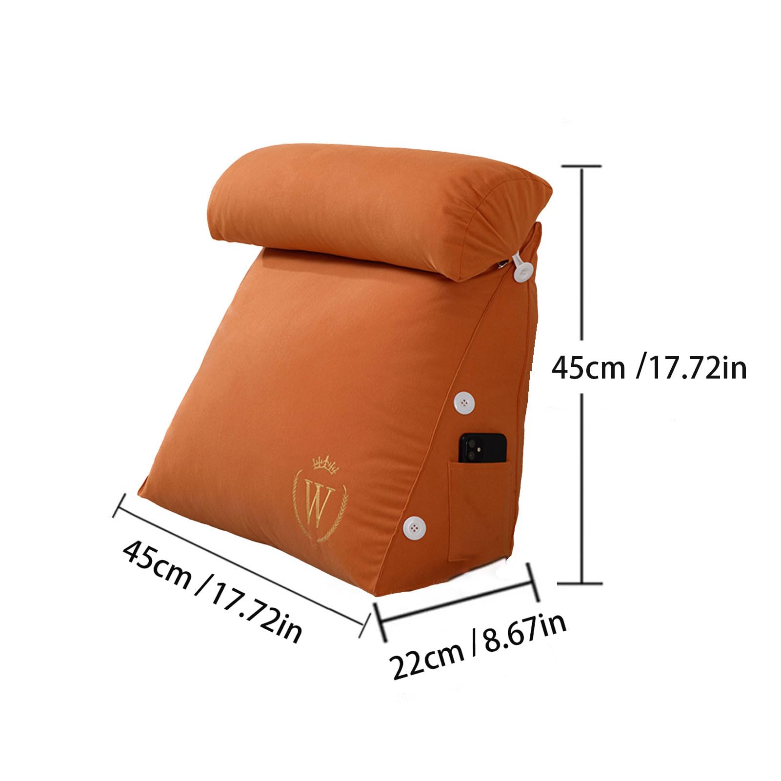 Poduszki do czytania z odpinaną rolką na szyję, rozdrobnione oparcie z pianki z pamięcią kształtu do książek lub gier, ergonomiczne wsparcie dla relaksu w łóżku