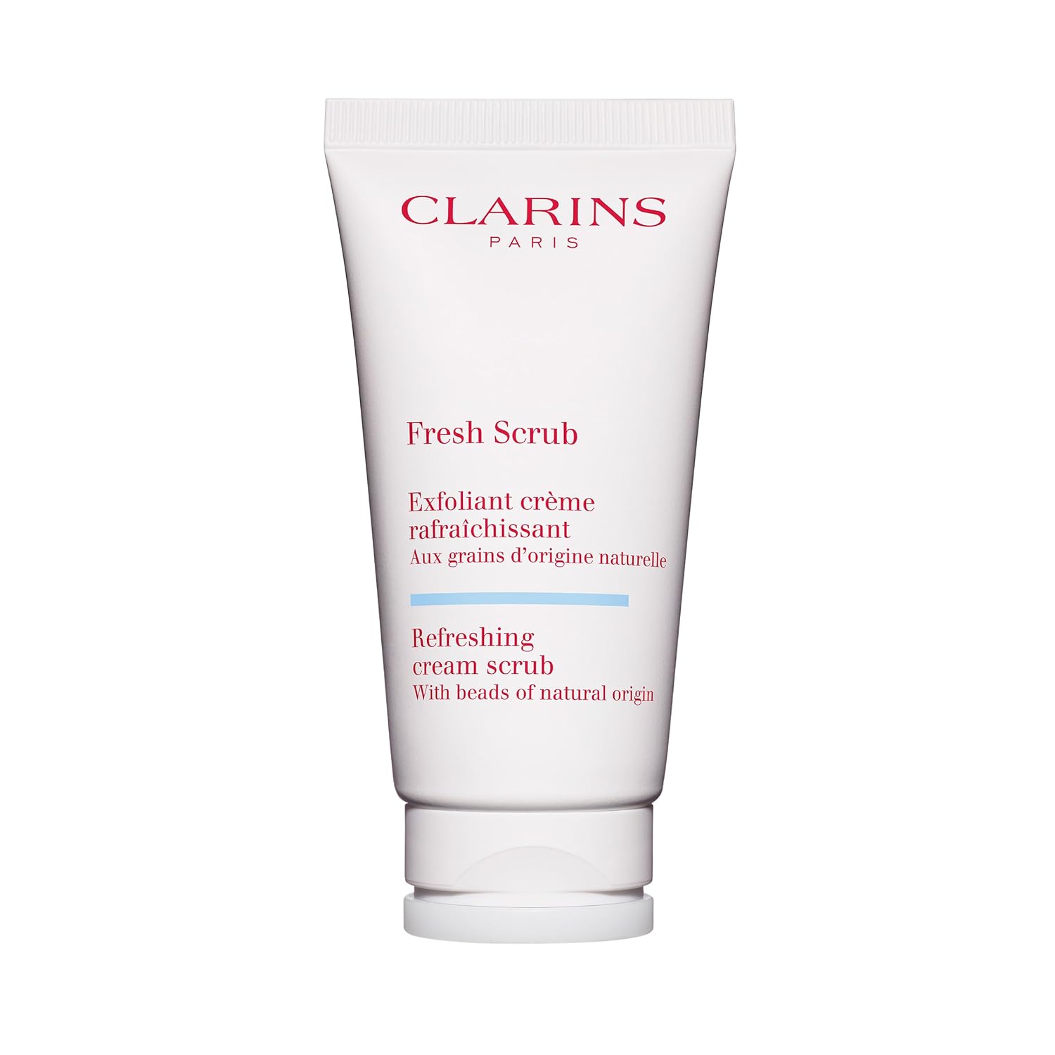 Clarins Fresh Scrub | Award-Winning | Refreshing, Cream-Gel Face Scrub With Natural Beads | Gently Exfoliates, Refreshes and Hydrates | Paraben-Free | SLS -Free | Mineral Oil Free | All Skin Types