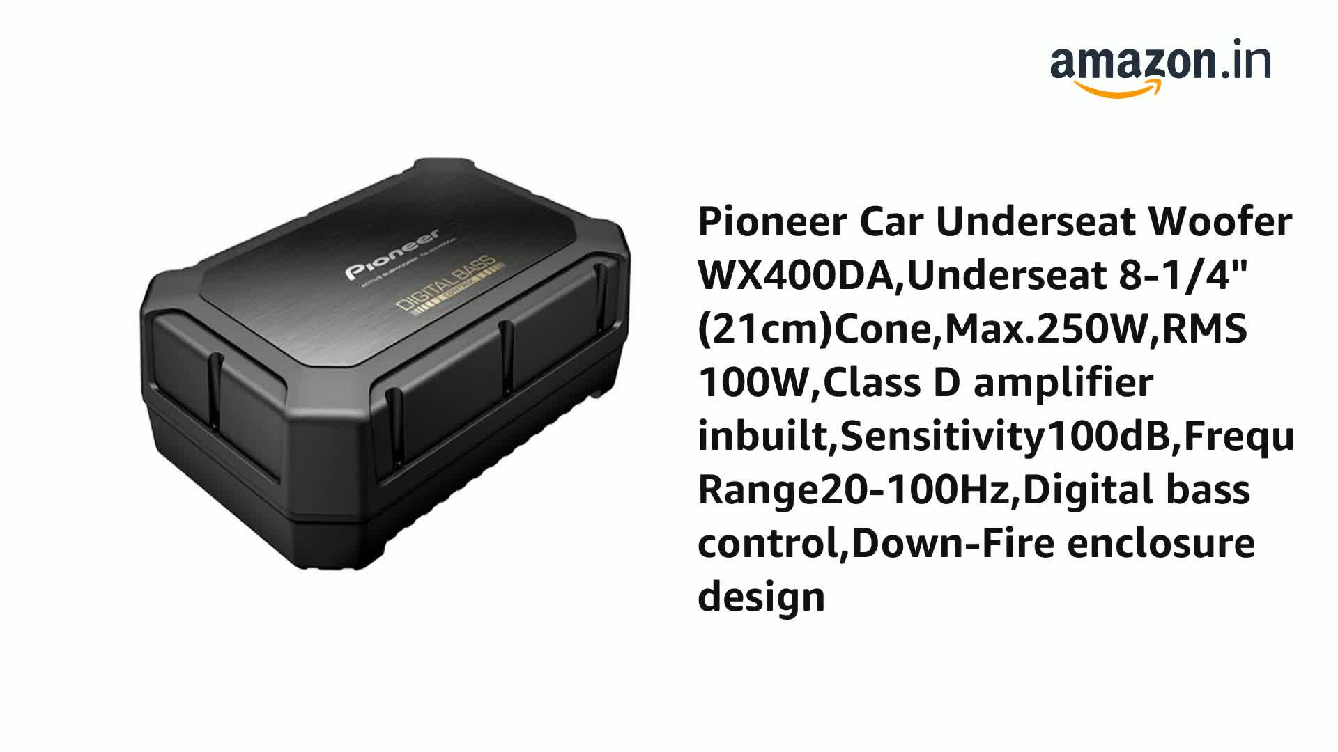 Pioneer Car Underseat Woofer Ts-Wx400Da 8-1/4